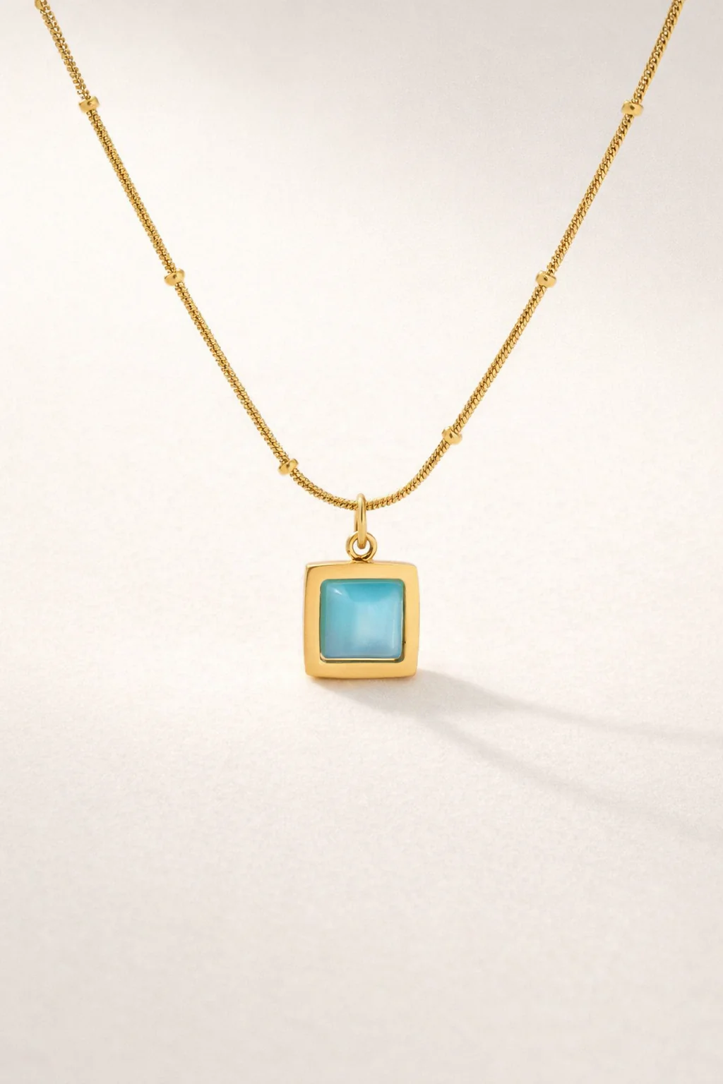 AzureSquare Necklace